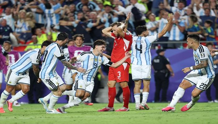 الأرجنتين تفوز على سويسرا فى ربع نهائي المونديال