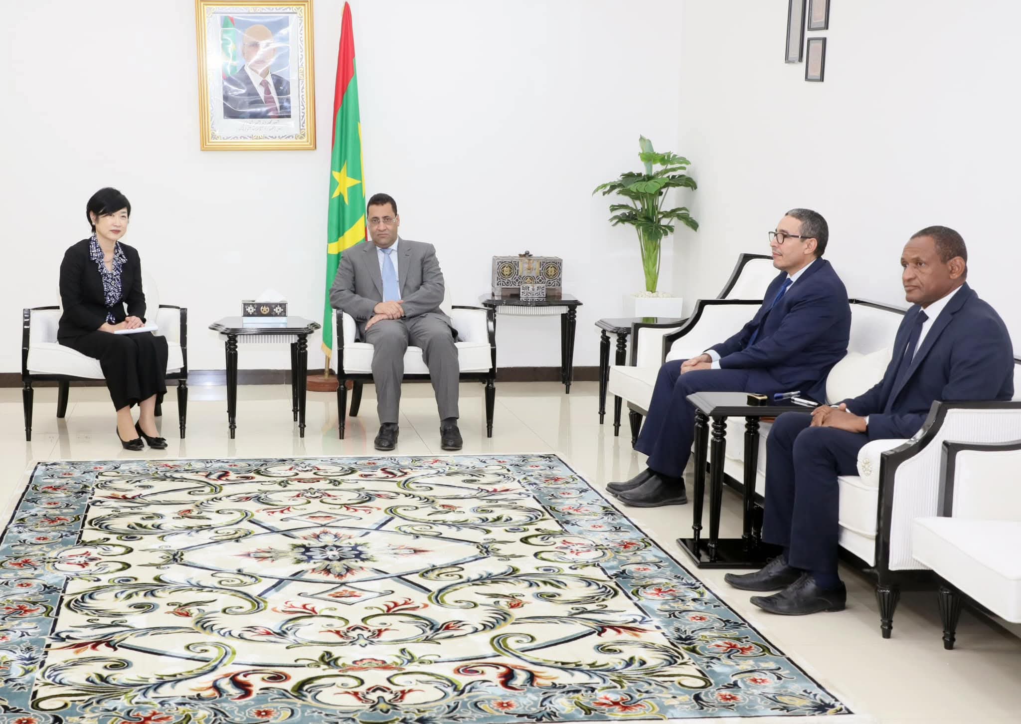 الوزير الأول يبحث مع مسؤولة يابانية تعزيز التعاون الثنائي