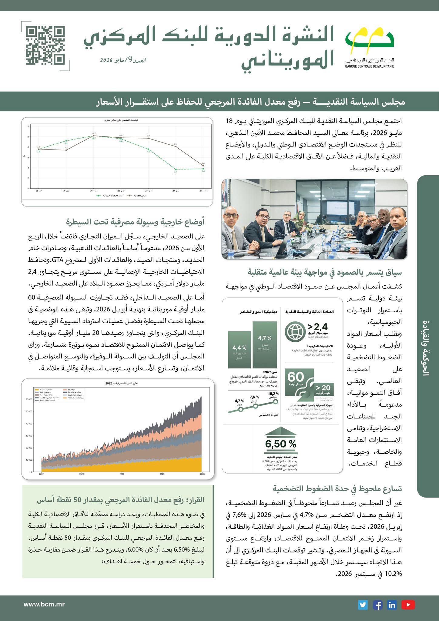 إصدار جديد يوثق أنشطة البنك المركزي فى مايو