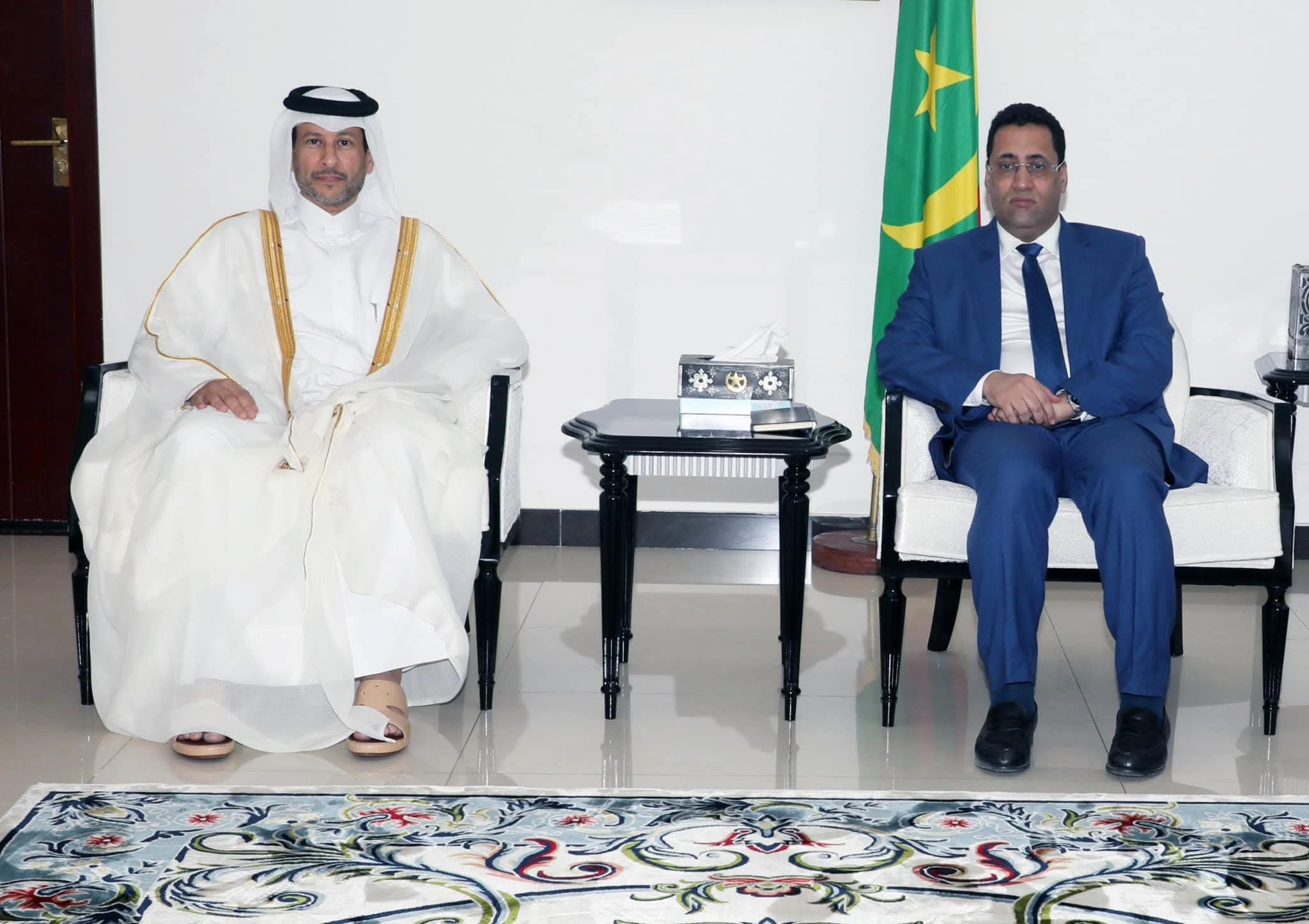 الوزير الأول يستقبل السفير القطري المعتمد لدى موريتانيا