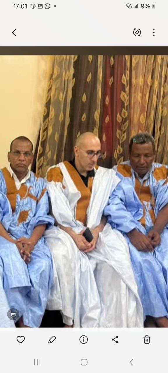 بتلميت : حضور بارز للإطار بالمندوبية التازر محمد ولد اعبيدالل في استقبال بعثة الإنصاف