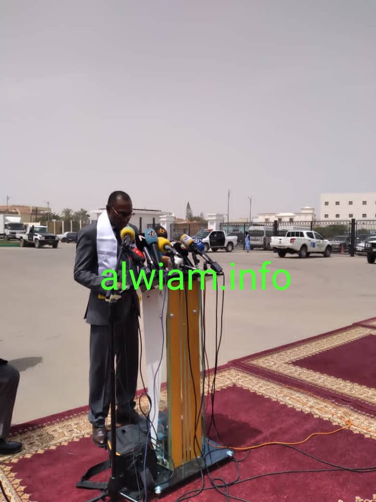 وزير الصحة سيدي ولد الزحاف خلال افتتاح الحملة- الوئام الوطني 